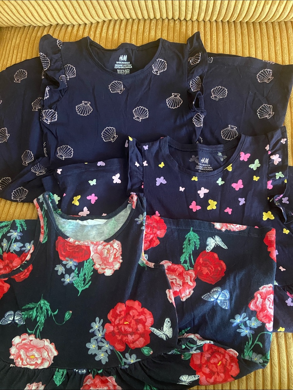 H&M 3  Sleeveless Fit and Flare Sundresses size 5/6T